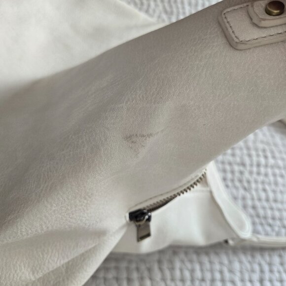 Sasha + Sofi Satchel Shoulder Bag - Cream/Off-White - Picture 3 of 12